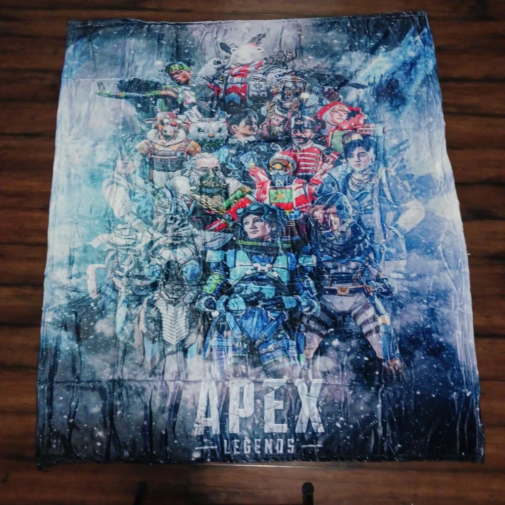 Apex Legends Fleece Throw Blanket 60x50 Winter Character Print Gaming Decor